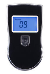 Cyfrowy ALKOMAT Ustnikowy Tester Alkoholu +5x Ustnik LCD AT-818 czarny AL6