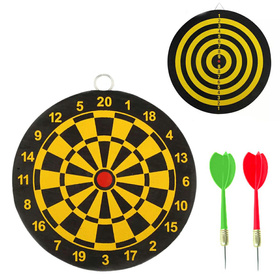 DWUSTRONNA TARCZA do Darta Gra 24cm + Rzutki AG144D 