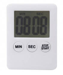Elektroniczny MINUTNIK KUCHENNY z Magnesem LCD biały AG674A