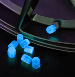 Fluorescencyjne NAKRĘTKI na wentyle samochodowe 2 sztuki niebieskie RW25C