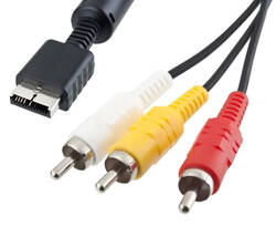 Kabel Audio-Video 3x RCA do PS1 PS2 PS3 180cm PSP28