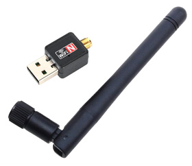 Mini Karta Sieciowa WIFI USB A 150 Mbps czarna AK225C