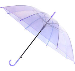 Składany PARASOL parasolka 91cm transparentny fiolet BQ13C 
