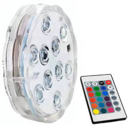 Wodoodporna LAMPA do podświetlania jacuzzi basenu LED RBG 10diod 24W biała ZD115